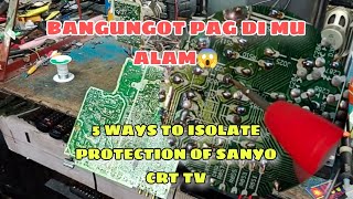 5 WAYS TO ISOLATE PROTECTION OF SANYO CRT TV [upl. by Alina]