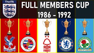 048 FULL MEMBERS CUP • ALL WINNERS 1986  1992 [upl. by Squier]