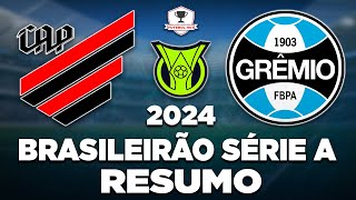 ATHLETICOPR 0 x 2 GRÊMIO AO VIVO  BRASILEIRÃO SÉRIE A 2024  21ª RODADA  NARRAÇÃO [upl. by Anhaj]