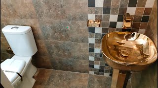 small washroom design 6 x 3 feet  Amazing tiles design [upl. by Jason]