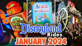 Disneyland Rides  January 2024 POVs 4K 60FPS [upl. by Bouldon]