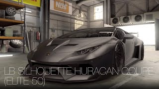 【CSR2】LB SILHOUETTE HURACAN COUPE ELITE 50 • tune amp shift • 7405 [upl. by Atikel254]