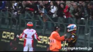 Rotax Grand Final  Daniel Morad BIG CRASH finish [upl. by Damick]