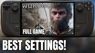 Black Myth Wukong Steam Deck BEST Settings for the FULL GAME [upl. by Erdne]