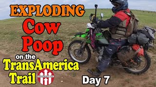 Day 7 Trans America Trail Motorcycle Adventure and a motorcycle crash [upl. by Ennairek]