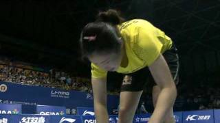 F  WS  Jiang Yanjiao vs Wang Shixian  2011 Li Ning China Masters [upl. by Oikim]