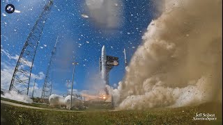 ULA launches Amazons Project Kuiper on an Atlas 501 configuration rocket from Pad 41 of CCAFS [upl. by Nnahtebazile]