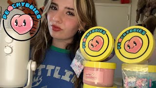 ASMR WITH SLIME PeachyBbies [upl. by Eissac]