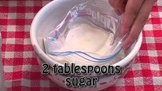 Homemade Ice Cream in a Bag Quick and Easy [upl. by Eseenaj]