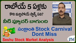 రాబోయే 5 ఏళ్లకు కొని మర్చిపోయే Stocks ఏవి వీటి ఫ్యూచర్ బాగుంది  సంక్రాంతి Stock Carnival Dont Miss [upl. by Lupita]