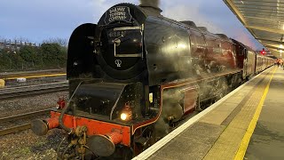 LMS 6233 Duchess of Sutherland at Crewe and Chester 19th November 2022 [upl. by Ahsoyek]