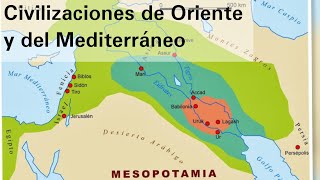 Ubicación de las civilizaciones agrícolas de Oriente y las del Mediterráneo  Historia [upl. by Trescha]