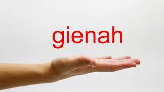 How to Pronounce gienah  American English [upl. by Adnawyek]