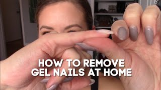 How To Remove Gel Nails At Home [upl. by Aihselef893]