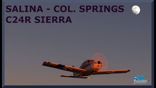 Salina KSLN to Colorado Springs KCOS  C24R Sierra  MSFS [upl. by Lodhia127]