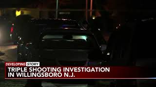 Police investigating triple shooting in Willingboro New Jersey [upl. by Eillas]