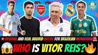 😱WHO IS VITOR REIS🔥💥Arsenal and Real Madrid Battle For Brazilian Wonderkid🚨  Transfer News [upl. by Yrocal]