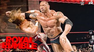 Shawn Michaels VS Batista  Royal Rumble Full Match  WWE2k24 [upl. by Torbart102]