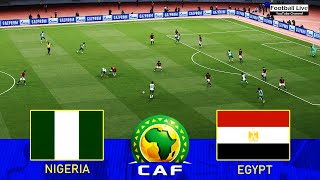 NIGERIA vs EGYPT  AFRICA CUP of NATIONS 2022  Full Match HD Goals AFCON Salah v Nigeria  PES 2021 [upl. by Eiramlatsyrk]