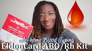 Eldoncard  Whats My Blood Type AtHome DIY Test Kit [upl. by Atnad759]