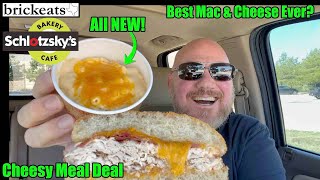 Schlotzskyquots NEW Mac amp Cheese REVIEW  Cheesy Meal Deal best Mac amp Cheese Ever brickeats [upl. by Rambert958]