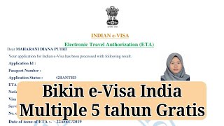 Tutorial Apply EVisa India Granted Multiple 5 years [upl. by Primaveria587]