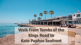 Walk down to Paphos Harbour passing hotels in Kato PaphosCyprus [upl. by Obara]