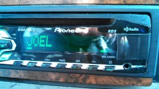 HD Radio and RDS on Pioneer DEH4400HD Car stereo [upl. by Madeleine430]