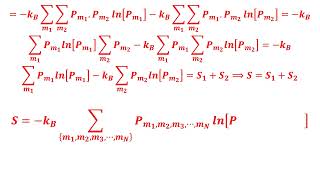 Physique Statistique Additivité de l’entropie [upl. by Gravante]