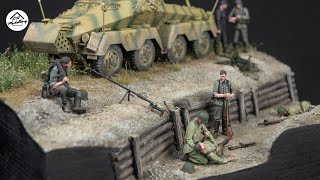 Eastern Front  135 WW2 Diorama [upl. by Enelehs319]