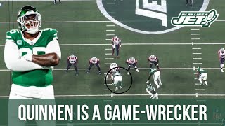 How Quinnen Williams DESTROYED the Patriots  Ignore the box score watch the film  Jets All22 🎥 [upl. by Hazelton]