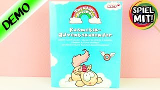 Adventskalender EINHORN SCHMINKE  Wir öffnen alle 24 Türchen Kosmetik Kalender von Nici für Kinder [upl. by Hartfield524]