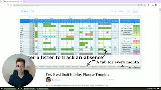 How to Create Leave Tracker in Excel Easy Template [upl. by Eslek]