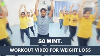 50 Mint Nonstop Workout Video For Weight Loss  Fitness Steps  Zumba Fitness With Unique Beats [upl. by Sorel]