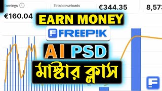 How to Sell Ai PSD Template in Freepik 🔥 How to Ready PSD file in Freepik  Make Money Using Ai [upl. by Caton762]