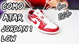 ⚠️COMO ATAR JORDAN 1 LOW  2024  La GUIA DEFINITIVA How to LACE JORDAN 1 LOW✅ [upl. by Livingston]