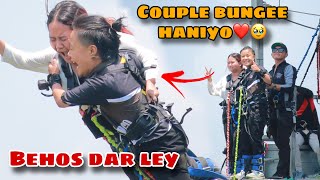 FUNNIEST REACTION 😂ESTO DAR KAILEY LAGEYKO THIYENA 🥹🙏 COUPLE BUNGEE PANI HANIYO ❤️ BEHOS JHANNAI [upl. by Burra]