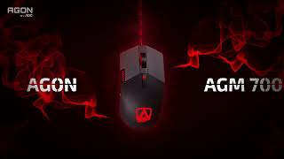 AGON AGM700 professional gaming mouse with 16000 DPI 400 IPS and 50G [upl. by Lebna]