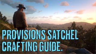 Red Dead Redemption II Provisions Satchel Crafting Guide [upl. by Pomcroy579]