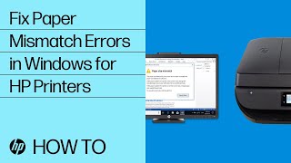 Fix Paper Mismatch Errors in Windows for HP Printers  HP Printers  HP Support [upl. by Onirefes]