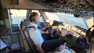 BOEING 747START Cockpit procedures and TAKEOFF  longest TAXI CLEARANCE read back [upl. by Bradski166]