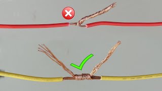 Awesome Idea How to Twist Electric Wire Together  Properly Joint Electrical Wire  Part 1 [upl. by Vittorio]