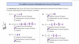 Practice using the Additive Inverse Property amp Multiplicative Inverse Property with Expressions [upl. by Jaquelin211]