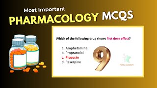 Pharmacology  Important MCQs with answers  Part 09  pharmacy technician 2nd year [upl. by Quentin106]