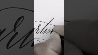 Cómo hacer Lettering escribiendo MARTÍNEZ shorts [upl. by Triny]