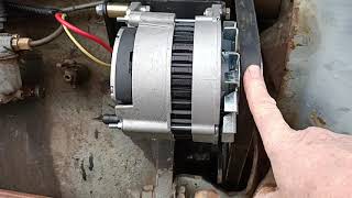 Massey Ferguson TEA20 Alternator how to fit and wire up [upl. by Kappenne]