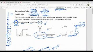 IGCSE Chemistry Salt preparation revision [upl. by Resor]