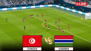 🔴LIVE  GAMBIA vs TUNISIA I LIVE FOOTBALL MATCH TODAY I FULL MATCH STREAM I eFOOTBALL PES 21 GAME [upl. by Adi208]