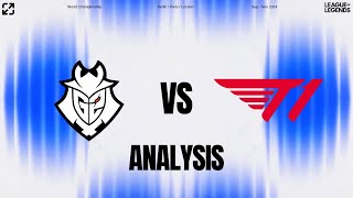 T1 VS G2 ABSOLUTE WORLDS CLASSIC  WINNER MOVES TO TOP 8  Analysis Swiss stage day 7 [upl. by Delphine]