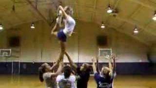 Wingate Cheerleaders stunt [upl. by Ojeibbob]